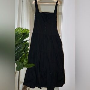 Lioness Heart Shaped Maxi Dress in Onyx - Size L